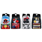 Školská taška Cogio Psík v sprche čierno-farebný